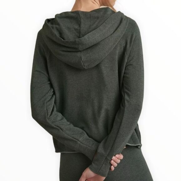 Sundry Green Galen Chenille Terry Striped Hoodie NWT - Picture 2 of 13